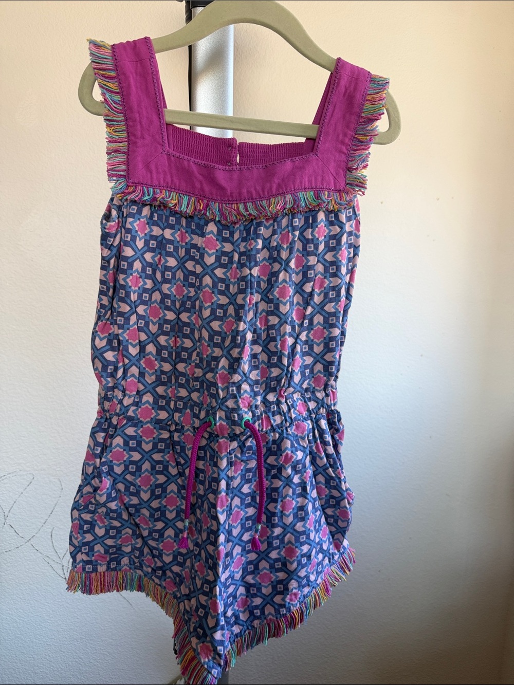 Matilda Jane Magenta & Multicolor Smocked Girl's Dress